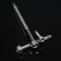 Acier inoxydable 201 304 316 vis hexagonales matérielles de forage d'individu de tête de joint 