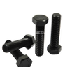 4.8 8.8 Boulon hexagonal noir en acier au carbone